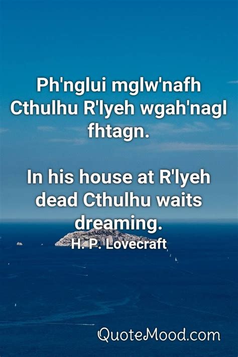 Inspiring Cthulhu Quote | Cthulhu quotes, Cthulhu, Science fiction authors