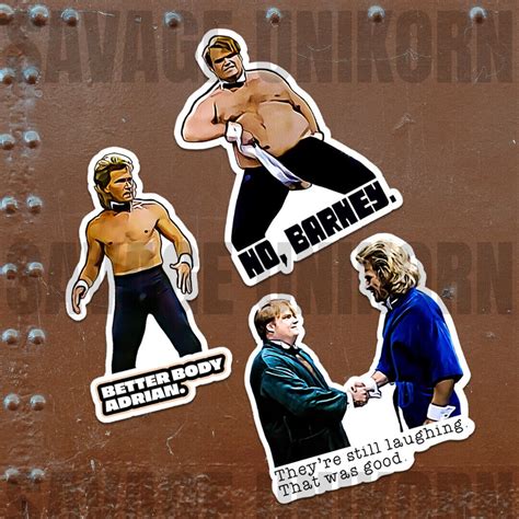 SNL Chris Farley Patrick Swayze Chippendales Three Vinyl Sticker Bundle!