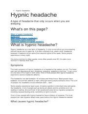 Understanding Hypnic Headache: Symptoms, Causes, and Treatment | Course ...