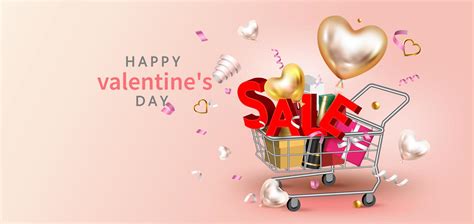 Happy Valentine's Day sale promotion banner 692232 Vector Art at Vecteezy