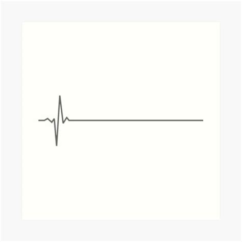 "Heart Monitor Flatline" Art Print for Sale by anna153 | Redbubble