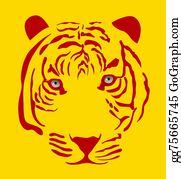 900+ Tiger Face Drawing Clip Art | Royalty Free - GoGraph