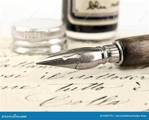 Old Pen And Retro Calligraphy. Royalty Free Stock Images - Image: 4235779