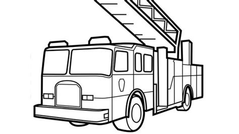 Get This Preschool Fire Truck Coloring Page to Print 28189