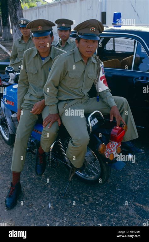 Laos police hi-res stock photography and images - Alamy