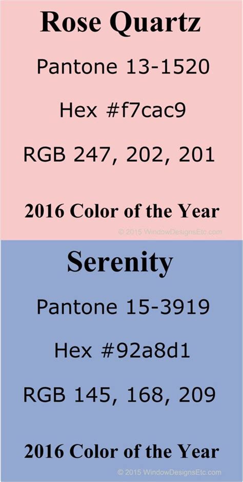 Rose Quartz and Serenity Blue - 2016 Colors of the Year | Serenity blue ...