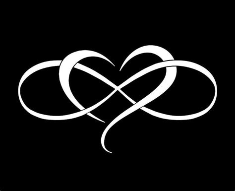 Infinity Heart Love Cute Sticker Vinyl Decal Car Window, infinite heart ...