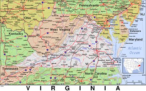 VA · Virginia · Public Domain maps by PAT, the free, open source ...