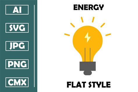 Energy Vector Flat Icon Design Graphic by Manshagraphics · Creative Fabrica