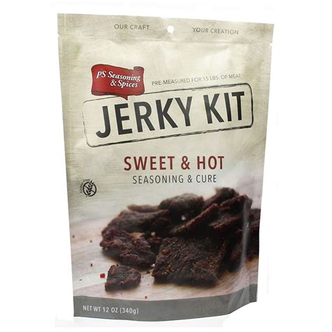 Amazon.com : PS Seasoning Jerky Seasoning and Cure Kit (Sweet & Hot). 12 oz. Seasoning & Cure ...