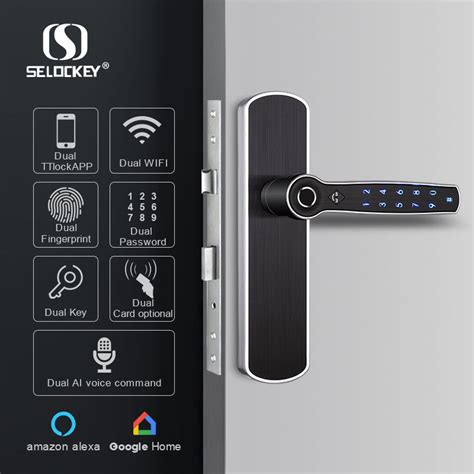 Double Sided Fingerprint Electric Smart Dual Bluetooth Gate Locks