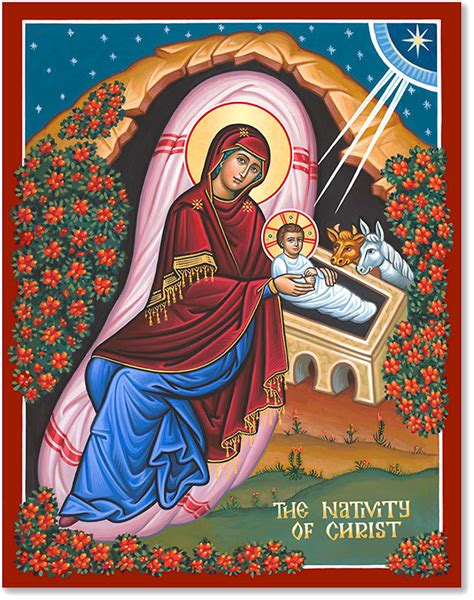 Christmas Icons: The Nativity of Christ Icon | Monastery Icons