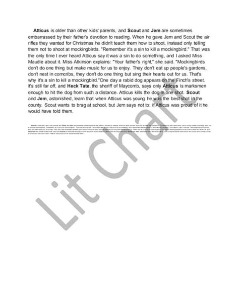 Chapter 10 summary lit chart | PDF