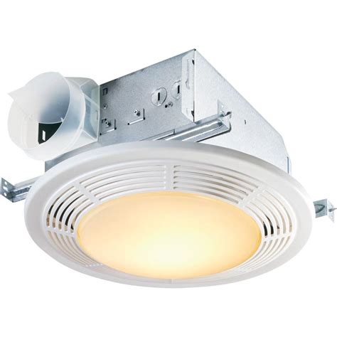 NuTone Decorative White 100 CFM Ceiling Exhaust Bath Fan with Light-8664RP - The Home Depot