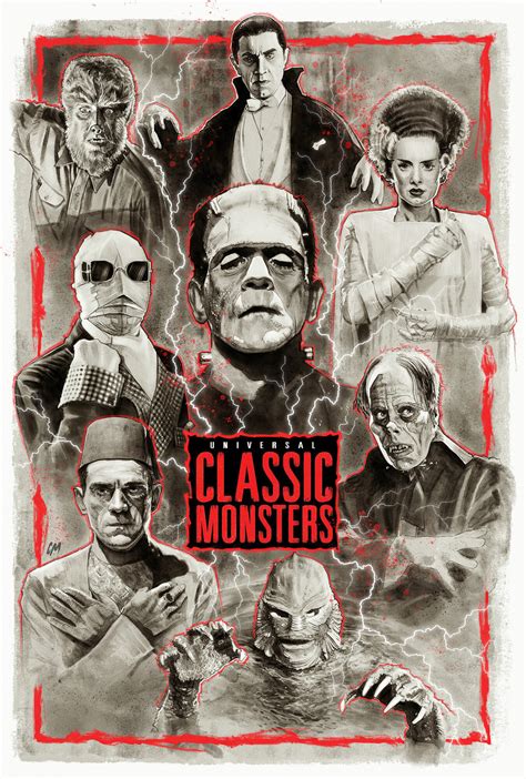 Universal Classic Monsters | Poster By Colinmurdoch