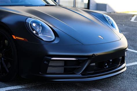 Black Matte Car Wrap in Vancouver - Porsche 911 - Avery Dennison