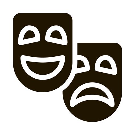 Mask People Emotions Vector Glyph Illustration 17510853 Vector Art at ...