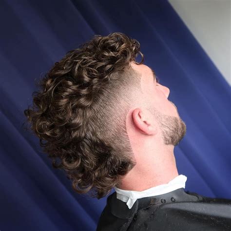 curly hair fade mullet - Marleen Mccann