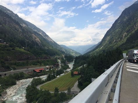 Gotthard Pass Switzerland. Taken from gridlock traffic on the way to the tunnel. [3264x2448 ...