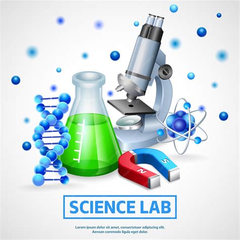 Free Vector | Scientific laboratory design concept