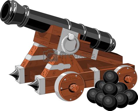 Old pirate ship cannon by Dazdraperma Vectors & Illustrations with Unlimited Downloads - Yayimages