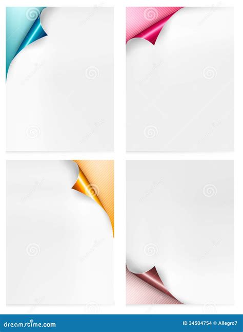 Collection of Colorful Paper Banners. Paper Design Stock Vector ...