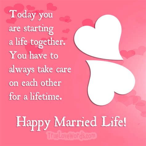 Wedding Wishes and Happy Married Life Messages » True Love Words