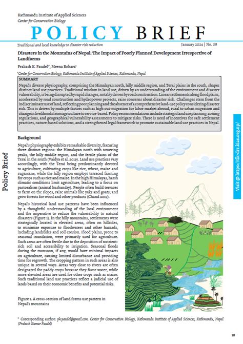 Policy brief: Disasters in the Mountains of Nepal: The Impact of Poorly ...