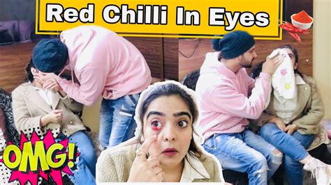 Red Chilli Prank On Husband 🌶️ | Mirchi Prank On Husband | Abhishek And Miesha - YouTube