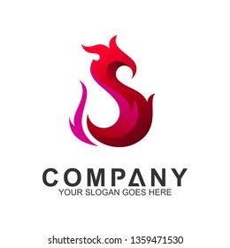 Red Phoenix Logo Design Stock Vector (Royalty Free) 1359471530 ...