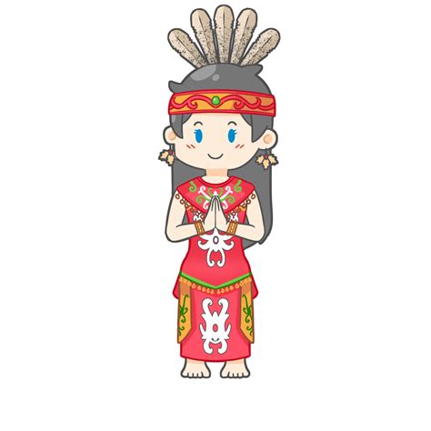 Cute Dayak Girl from Borneo 15329532 PNG