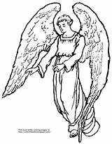 A Guardian Angel Coloring Page  Color The Bible sketch template