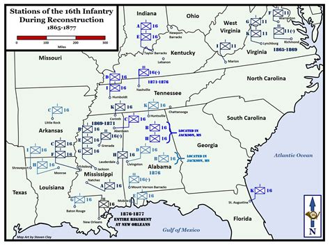 Reconstruction Era Maps 1865-1877 - 16th Infantry Regiment Association