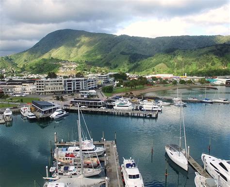 Drone-Aerial-picton-harbour-zoom-out – Stock Footage New Zealand