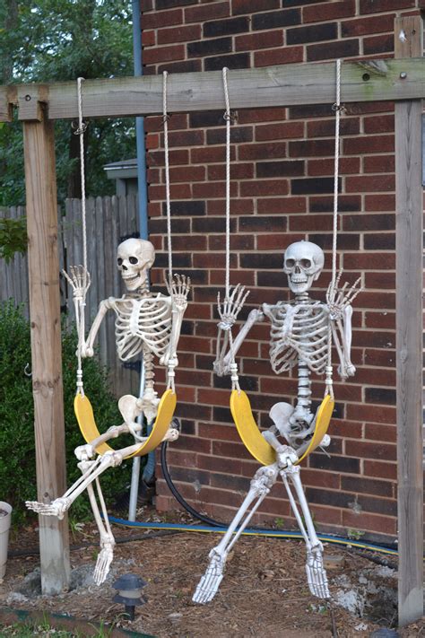 Skeleton playground | Halloween skeletons, Halloween decorations ...