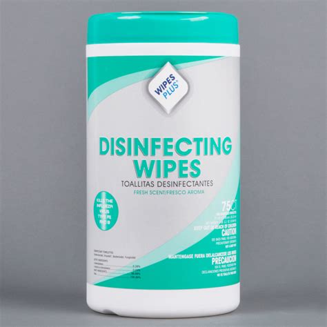 WipesPlus 75 Count Fresh Scent Alcohol Free Disinfecting Wipes