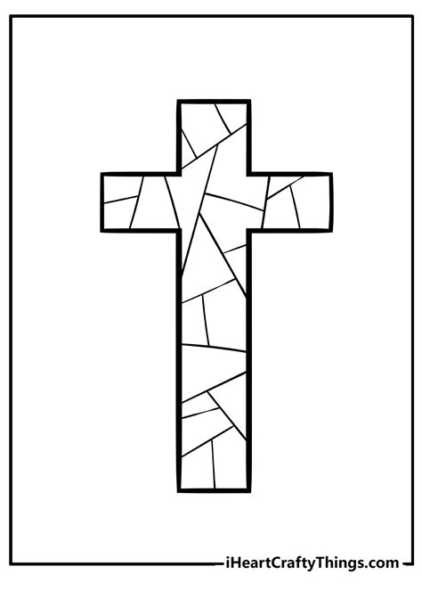 Big Cross Coloring Page Printable