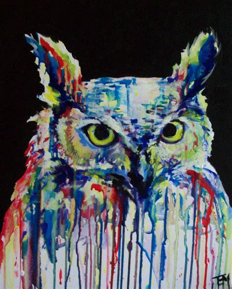 Owl, Crazy owl, Moose art