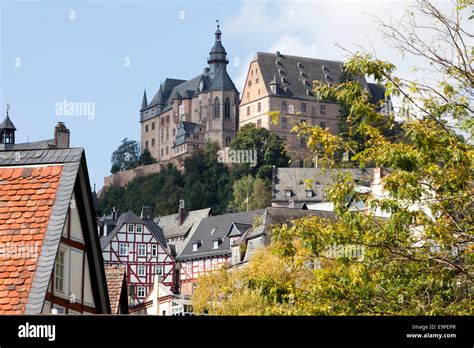 Marburg Castle, Landgrafenschloss, Marburg, Hesse, Germany, Europe ...