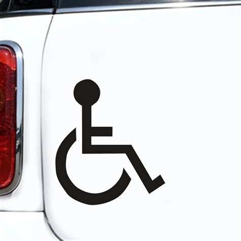 Disabled Car Sticker Laptop Truck Wall Window Auto Motorcycle Door Vinyl Decal Motorcycle -in ...