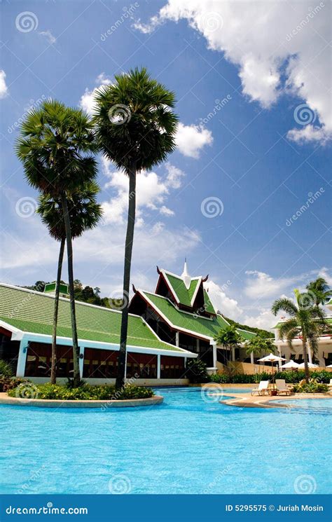 Thailand Resort Hotel Swimming Pool Stock Image - Image of swimming ...