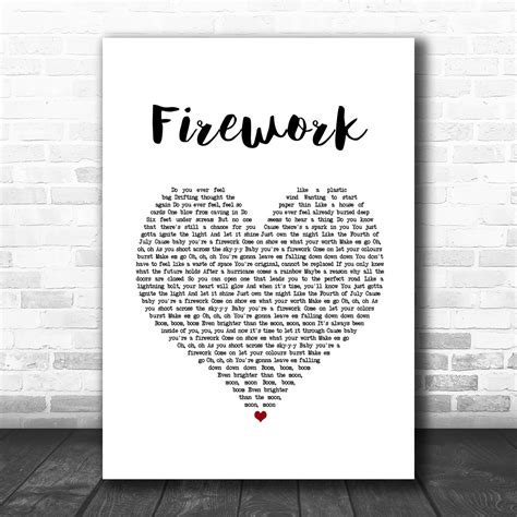 Katy Perry Firework Lyrics