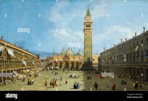 Canaletto, painting, Piazza San Marco, Venice, 1725-1729 Stock Photo - Alamy