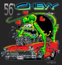 Rat Fink '56 Chevy T-Shirt - Ed Roth's Rat Fink