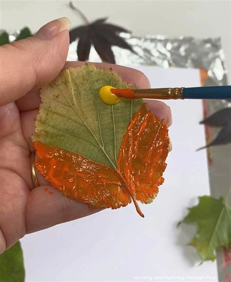 Learning and Exploring Through Play: DIY Leaf Prints Art for Autumn Crafting