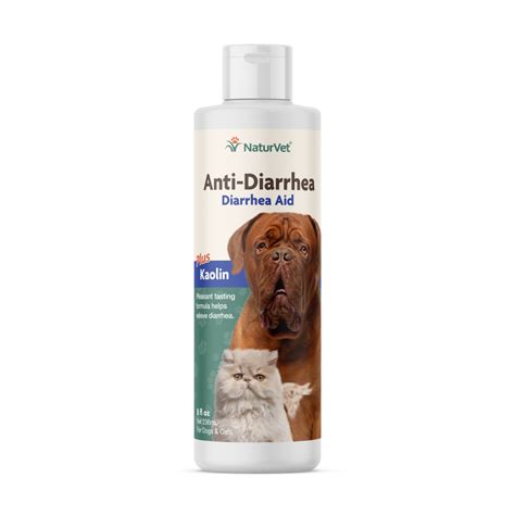 Buy Naturvet Anti-Diarrhea Liquid Plus Kaolin For Dogs And Cats, 8-oz ...