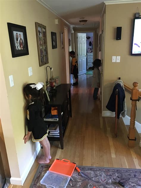 PsBattle: Children made to face the wall as punishment presumably for misbehaving or disturbing ...