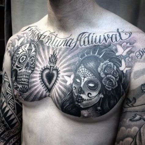 70 Day Of The Dead Tattoos For Men - Mexican Holiday Designs