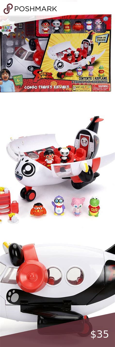 Jada Toys - Ryan's World Panda Airplane Set with 6 Figures | Jada toys ...