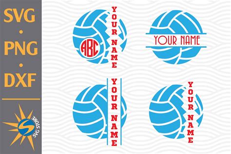 Volleyball Monogram SVG, PNG, DXF Digital Files Include By SVGStoreShop ...